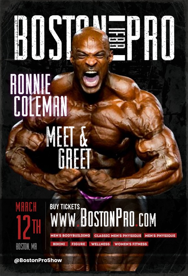 IFBB Boston Pro Ronnie Coleman Poster